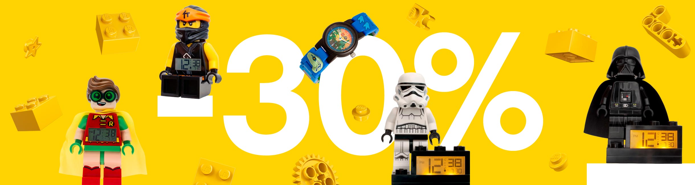 Рекламная акция Лего (LEGO) «Который час? Время скидки!»