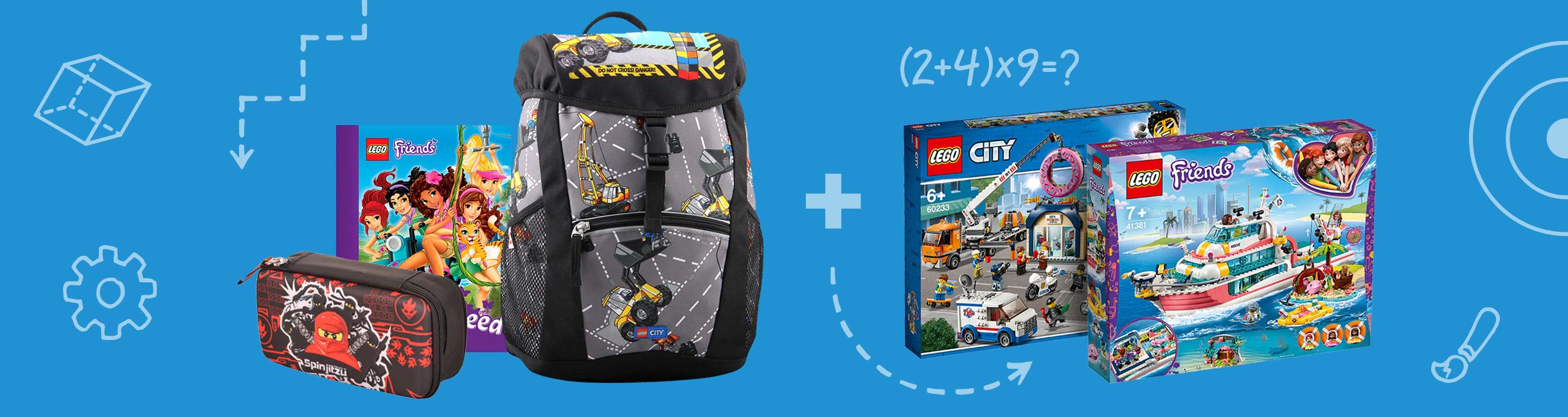 Рекламная акция Лего (LEGO) «-20% нашим школьным друзьям!»