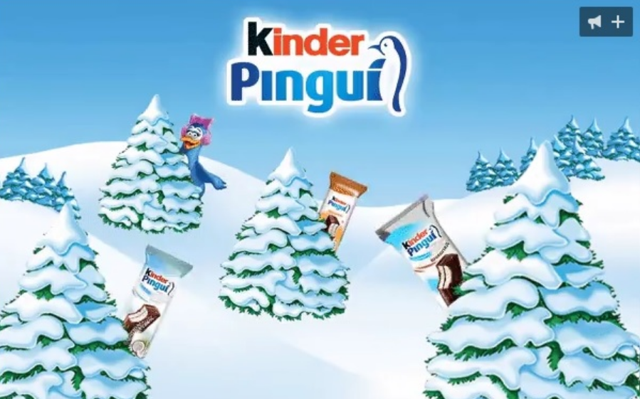 Рекламная акция Kinder Pingui «Зимняя неспячка с Kinder Pingui продолжается»