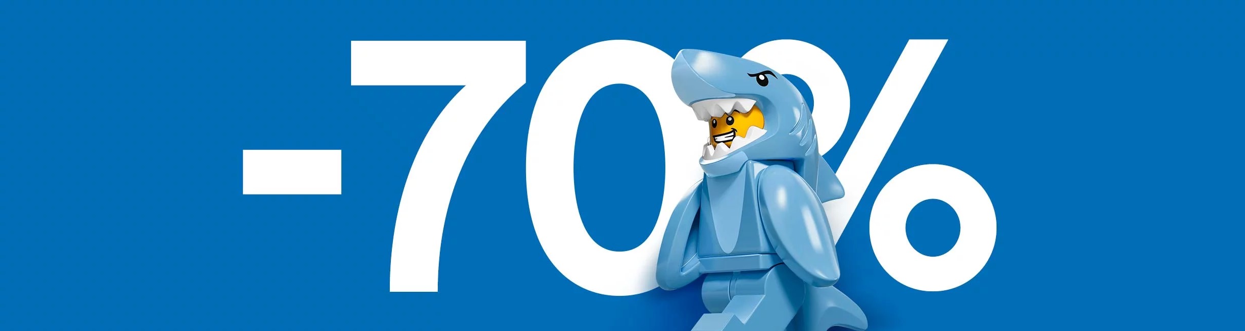 Рекламная акция Лего (LEGO) «До -70%!»