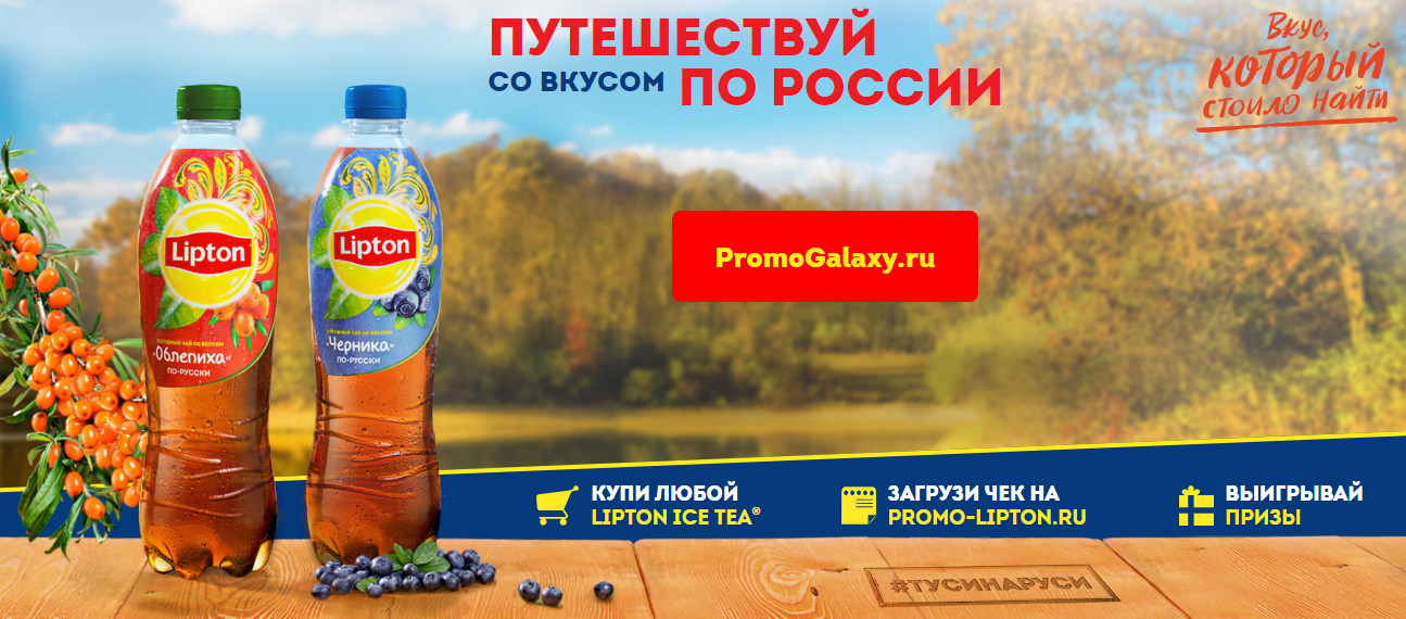 Рекламная акция Lipton Ice Tea «Путешествуй со вкусом по России» в Дикси