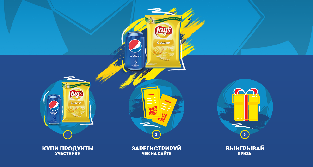 Рекламная акция Lay’s и Pepsi «Встречай футбол вместе с Lay’s и Pepsi» в сети магазинов «Магнит»